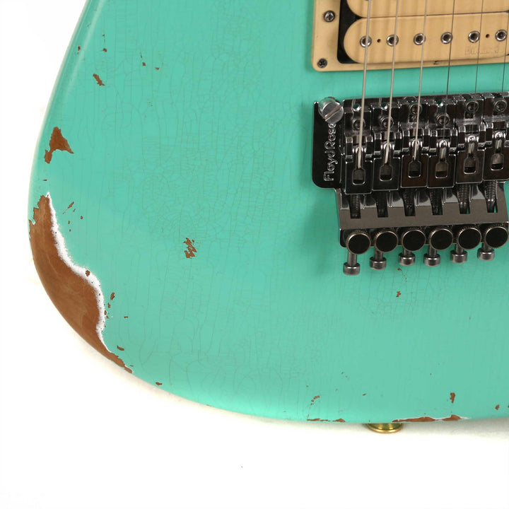 Charvel Custom Shop San Dimas Nitro Aged Roasted Alder Seafoam Green