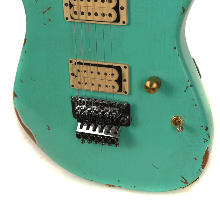 Charvel Custom Shop San Dimas Nitro Aged Roasted Alder Seafoam Green