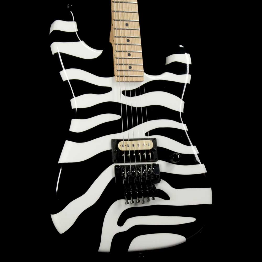 Charvel Custom San Dimas Dan Lawrence Zebra Stripe — 1