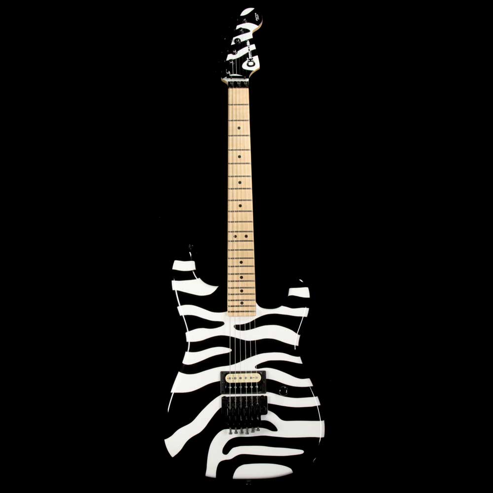 Charvel Custom San Dimas Dan Lawrence Zebra Stripe — 2