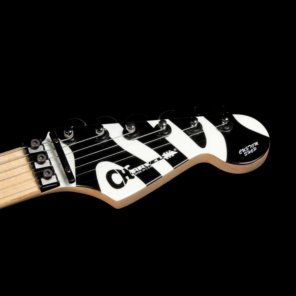 Charvel Custom San Dimas Dan Lawrence Zebra Stripe — 4