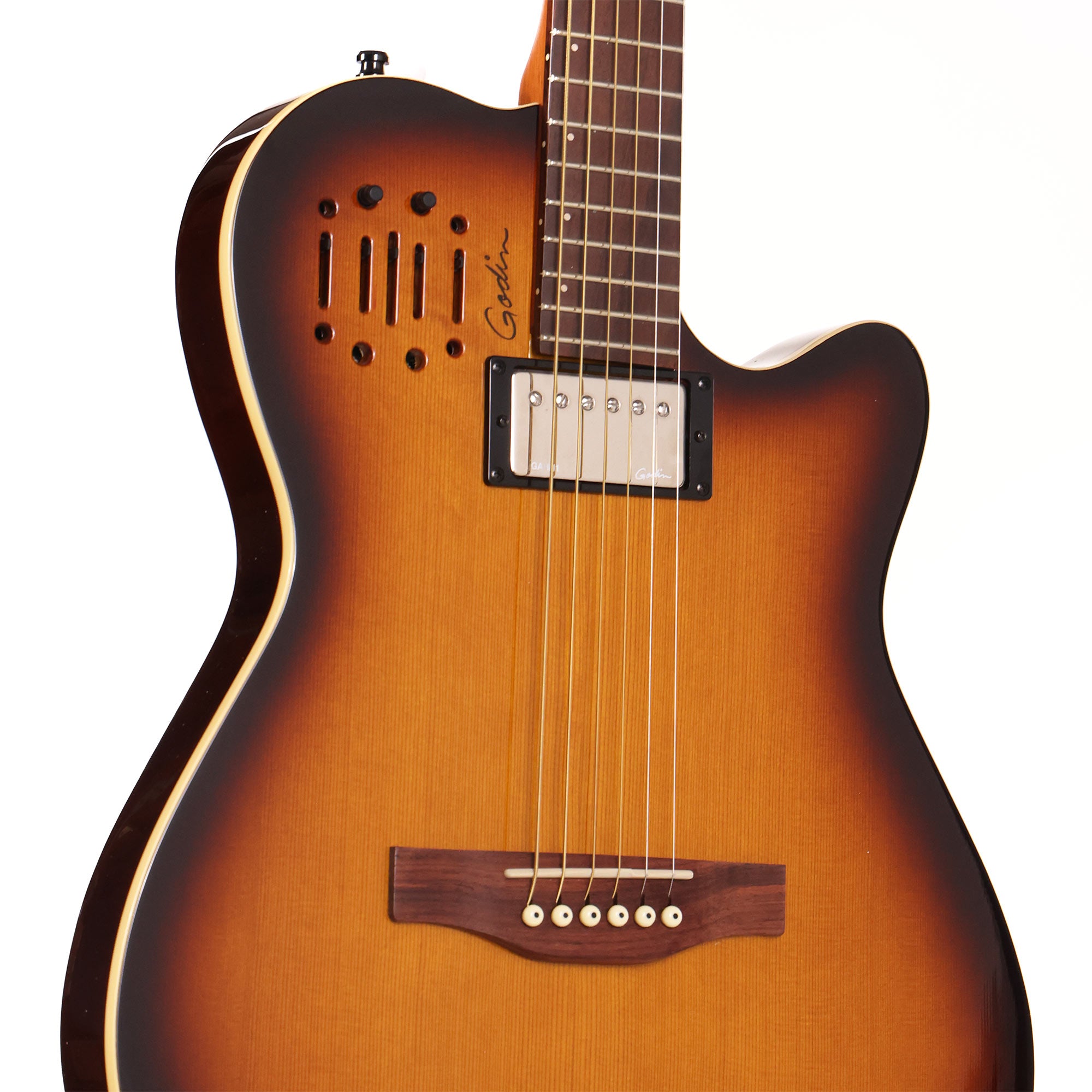 Godin A6 Ultra Guitar Sunburst 2014 | The Music Zoo