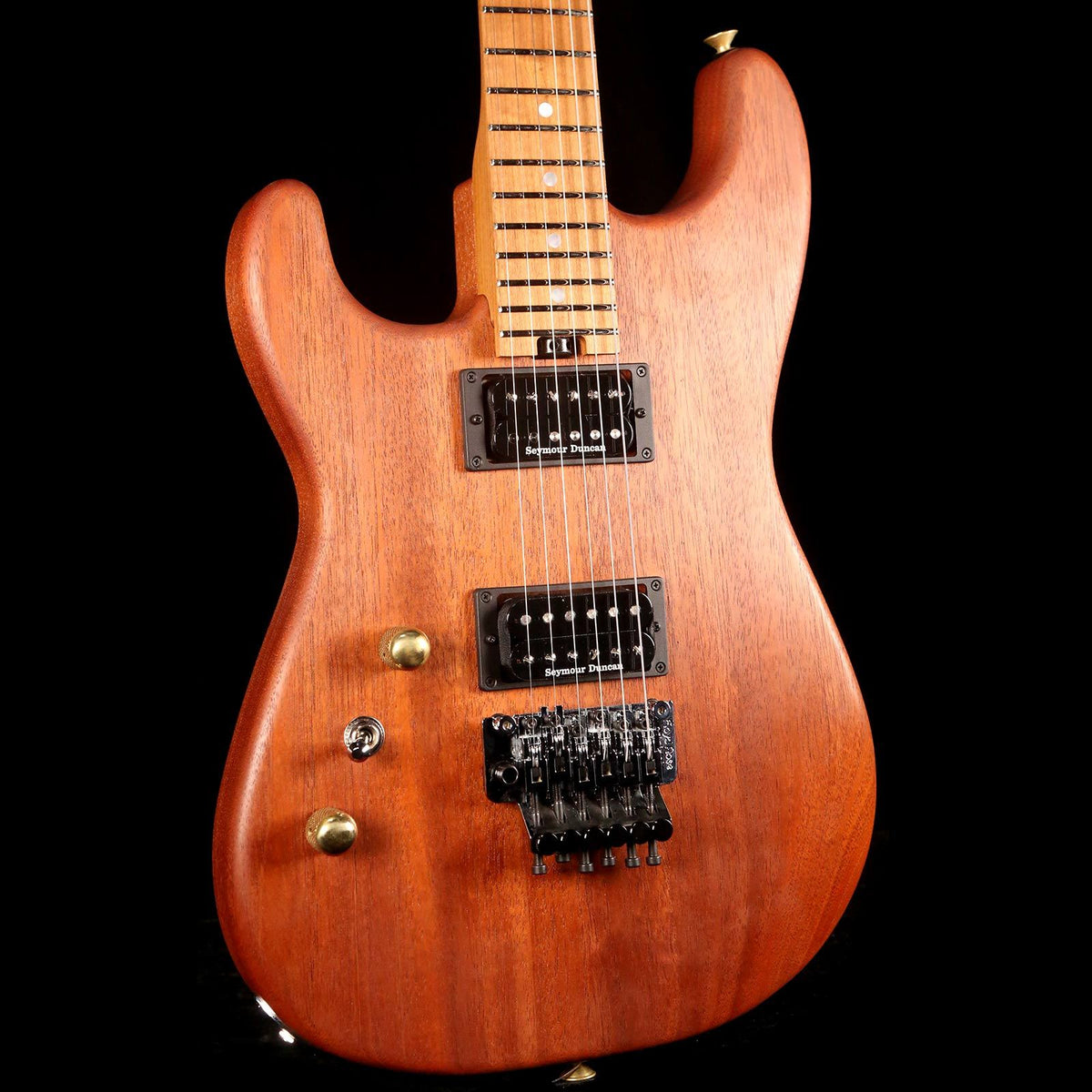 Charvel Custom Shop San Dimas Roasted Mahogany Left-Handed Natural — 6