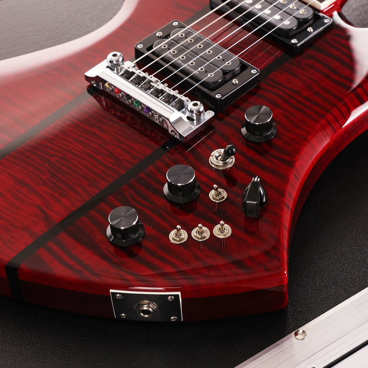 B.C. Rich USA Custom Shop Mockingbird Quilt Top Cherry Red 2026