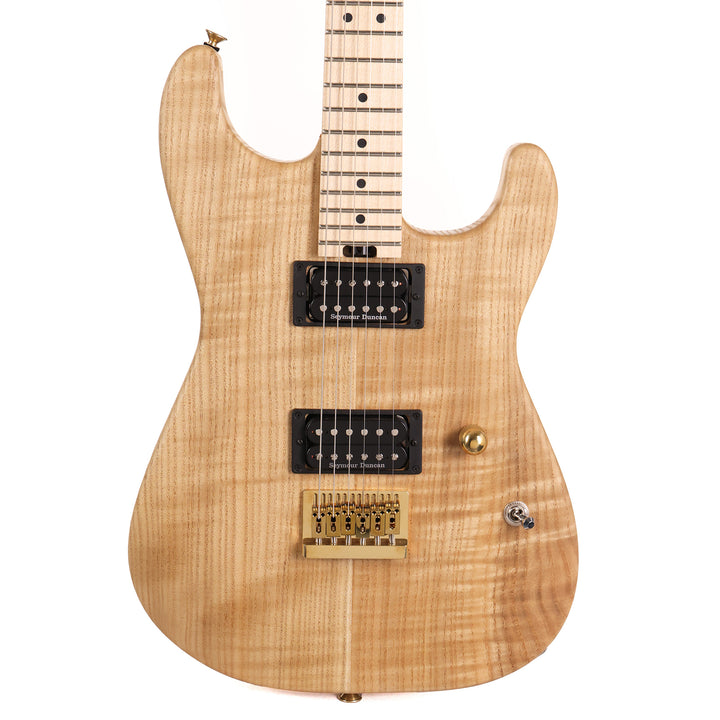 Charvel Custom Shop Flame Sassafras San Dimas Hardtail HH Natural Oil