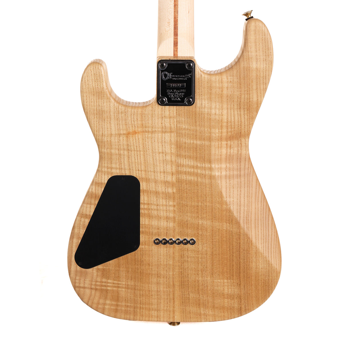 Charvel Custom Shop Flame Sassafras San Dimas Hardtail HH Natural Oil — 6