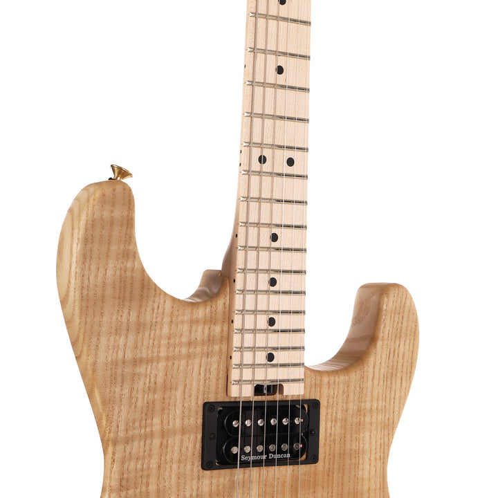 Charvel Custom Shop Flame Sassafras San Dimas Hardtail HH Natural Oil