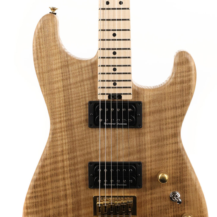 Charvel Custom Shop Flame Sassafras San Dimas Hardtail HH Natural Oil Masterbuilt Red Dave