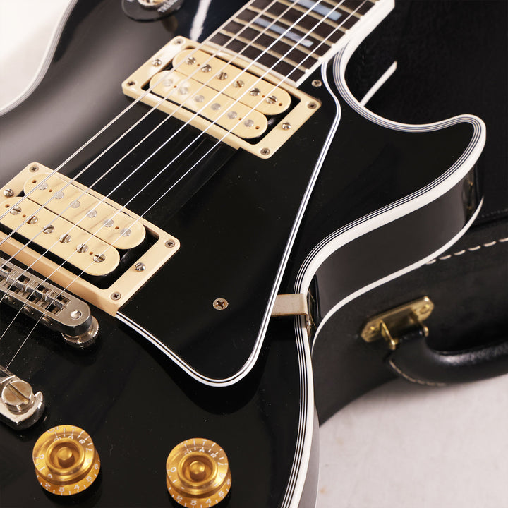 Gibson Custom Shop Les Paul Custom Made 2 Measure Ebony with Double Classic White Pickups 2024