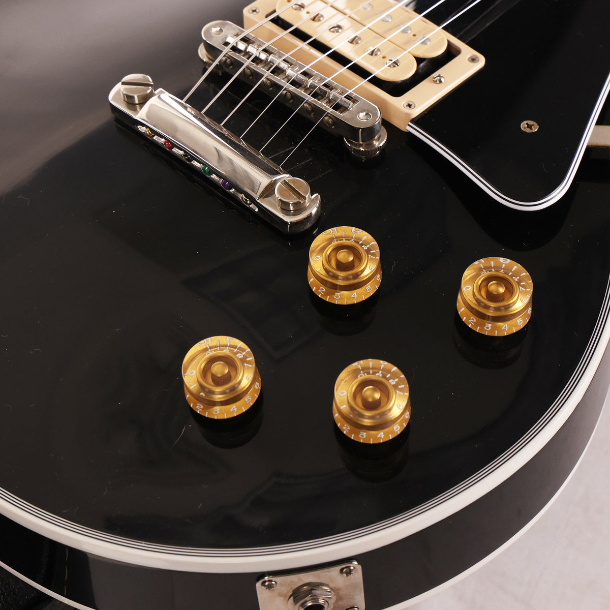 Gibson Custom Shop Les Paul Custom Made 2 Measure Ebony with Double Classic White Pickups 2024 — 11