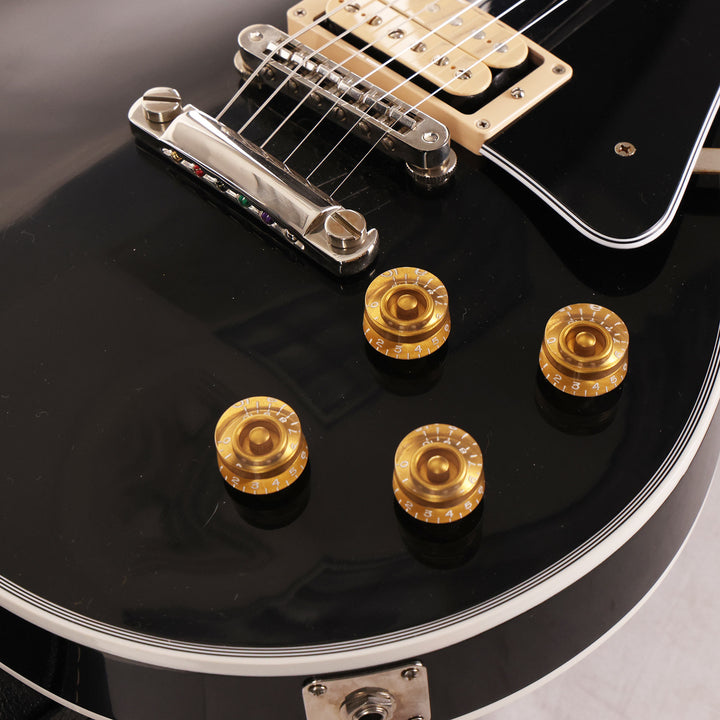 Gibson Custom Shop Les Paul Custom Made 2 Measure Ebony with Double Classic White Pickups 2024