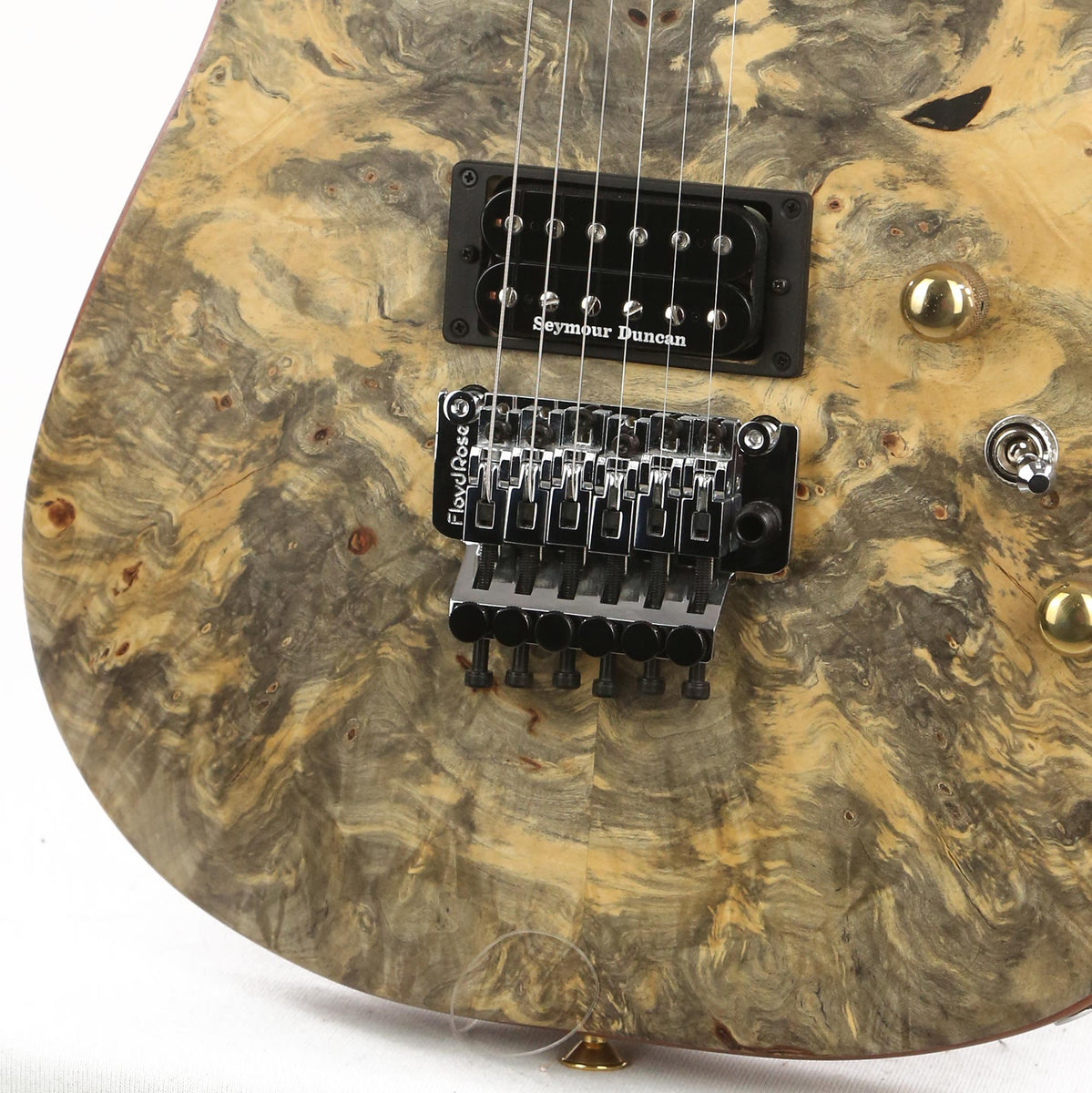 Charvel Custom Shop San Dimas HH Buckeye Burl Top Oil Finish — 6