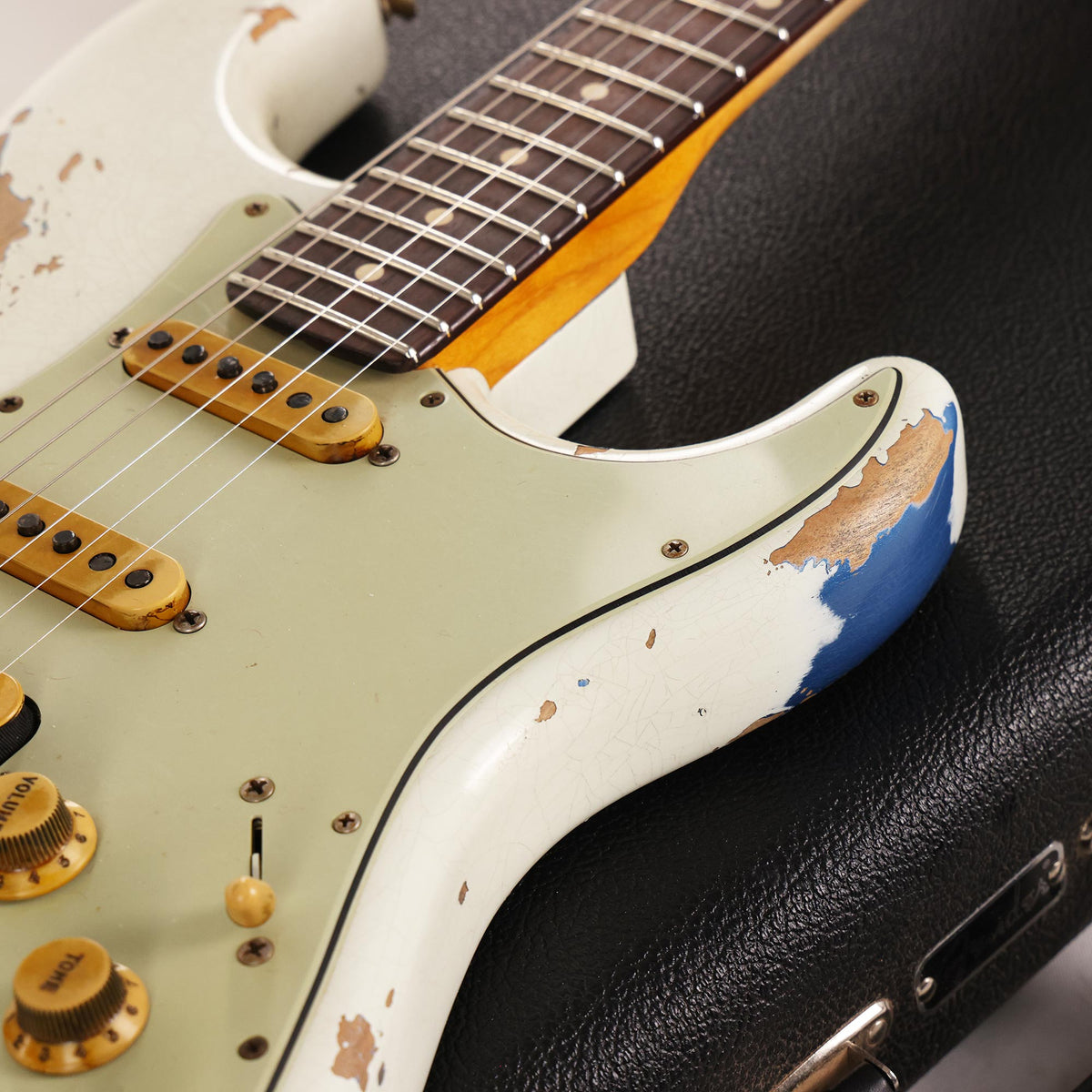 Fender Custom Shop White Lightning Stratocaster HSS Olympic White over Lake Placid Blue 2020 — 12