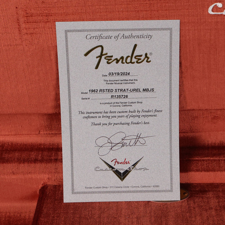 Fender Custom Shop 1962 Stratocaster Ultimate Relic Masterbuilt Jason Smith Shell Pink