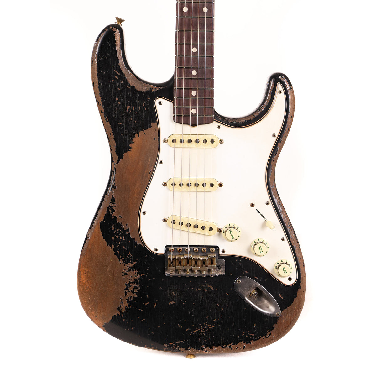 Fender Custom Shop 1962 Roasted Stratocaster Ultimate Relic Black Masterbuilt Greg Fessler — 1