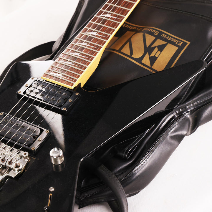 1991 ESP Custom Order Random Star Black Sparkle