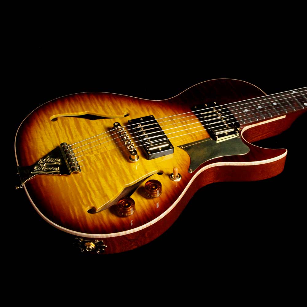 B&G Guitars Little Sister Private Build Brazilian Rosewood Fretboard Tobacco Burst — 6