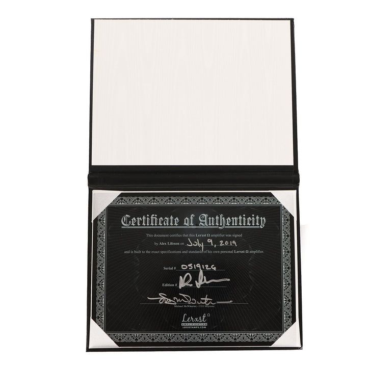 Lerxst Omega 50-Watt Head Autographed by Alex Lifeson 2019