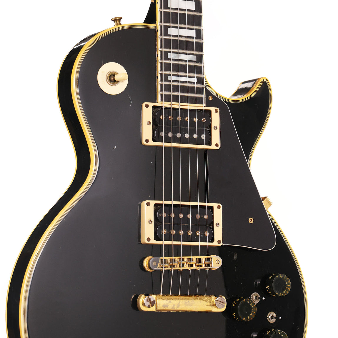ギター Gibson LesPaul Standard Ebony 1976 Gibson Les Paul Custom Ebony | The Music Zoo