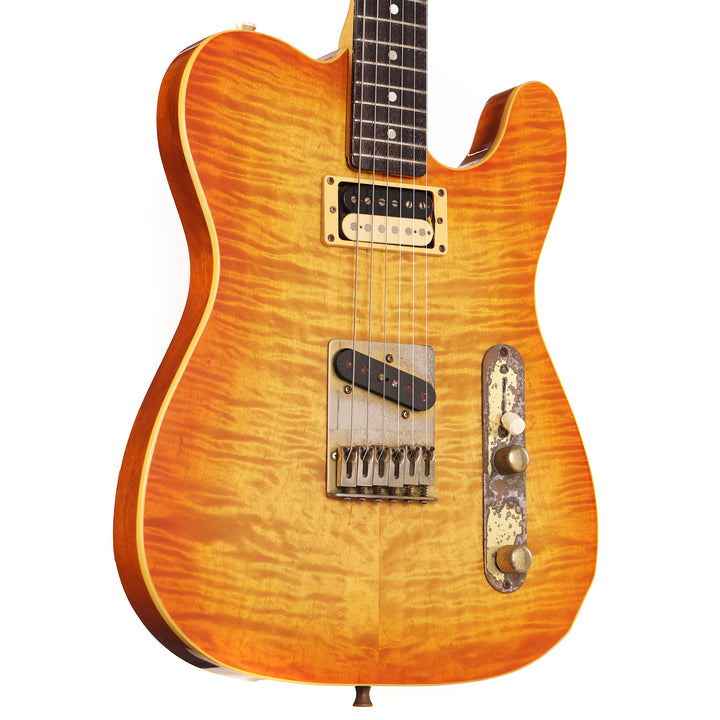1990s ESP Craft House Flame Top T-Style Guitar Sunburst