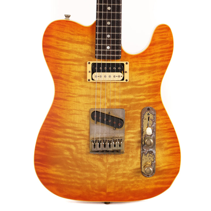 1990s ESP Craft House Flame Top T-Style Guitar Sunburst