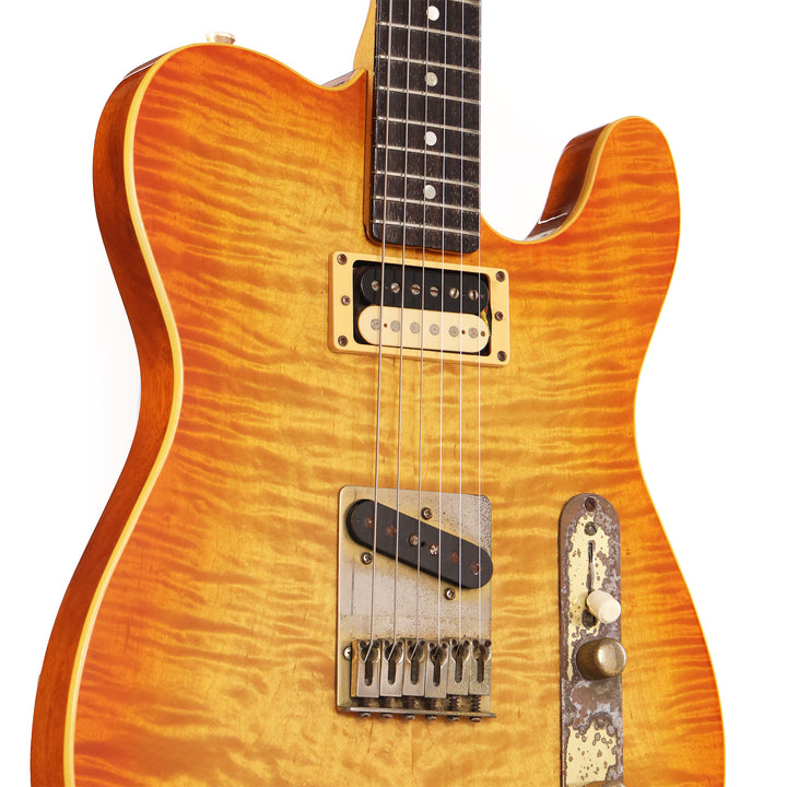 1990s ESP Craft House Flame Top T-Style Guitar Sunburst