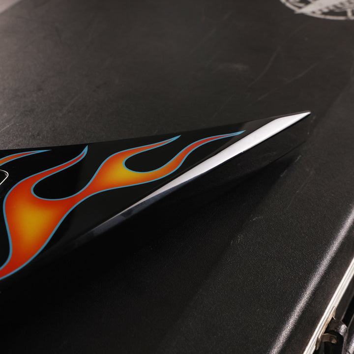 1999 Jackson King V Black with Hot Rod Flames