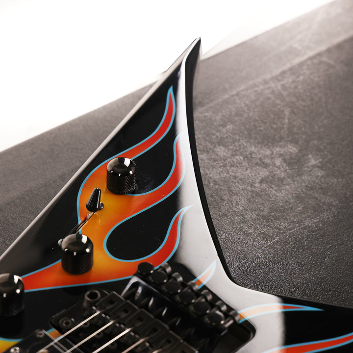 1999 Jackson King V Black with Hot Rod Flames