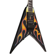 1999 Jackson King V Black with Hot Rod Flames