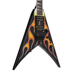 1999 Jackson King V Black with Hot Rod Flames | The Music Zoo
