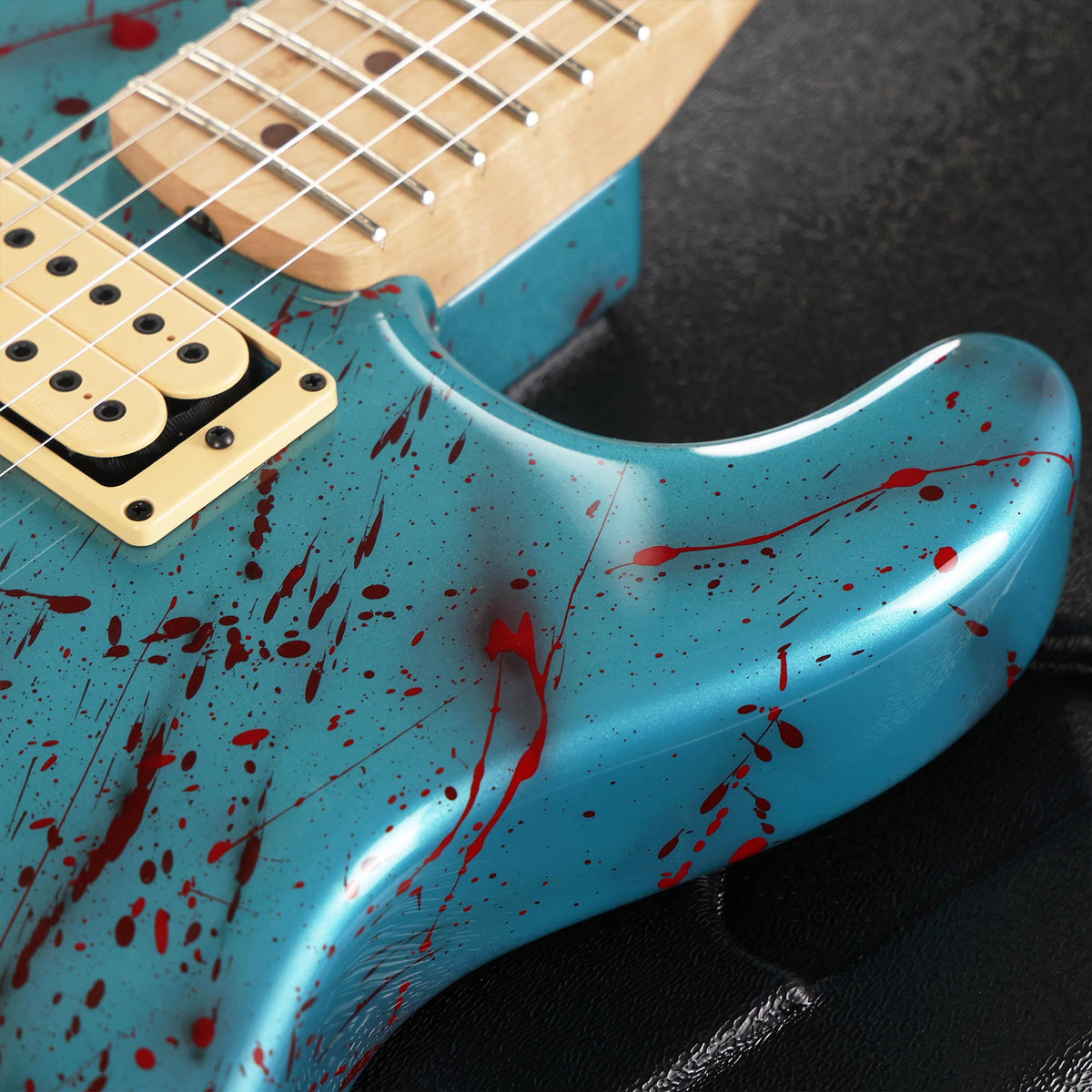 Charvel Custom Shop San Dimas Frost Blue with Bloodsplatter Masterbuilt Big Rob 2025 — 10