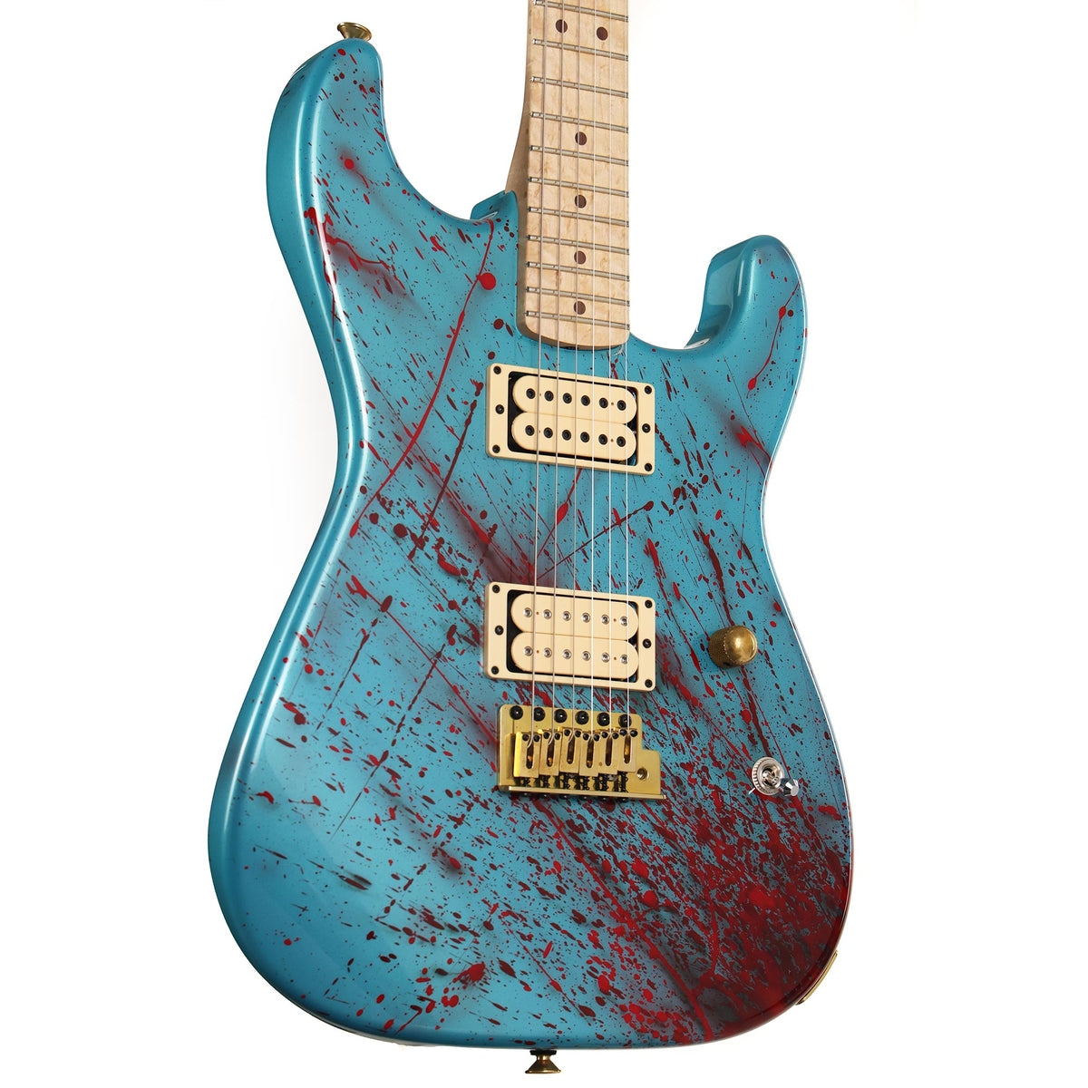 Charvel Custom Shop San Dimas Frost Blue with Bloodsplatter Masterbuilt Big Rob 2025 — 1