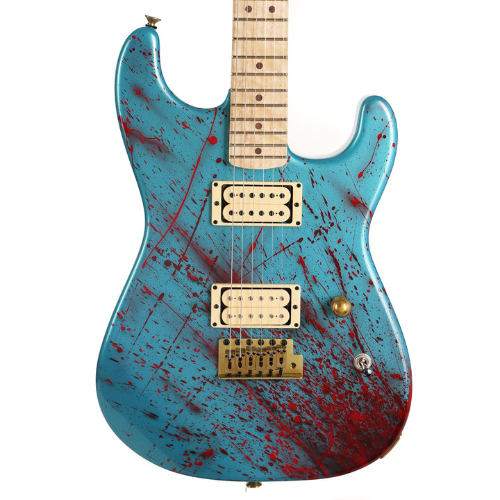 Charvel Custom Shop San Dimas Frost Blue with Bloodsplatter Masterbuilt Big Rob 2025