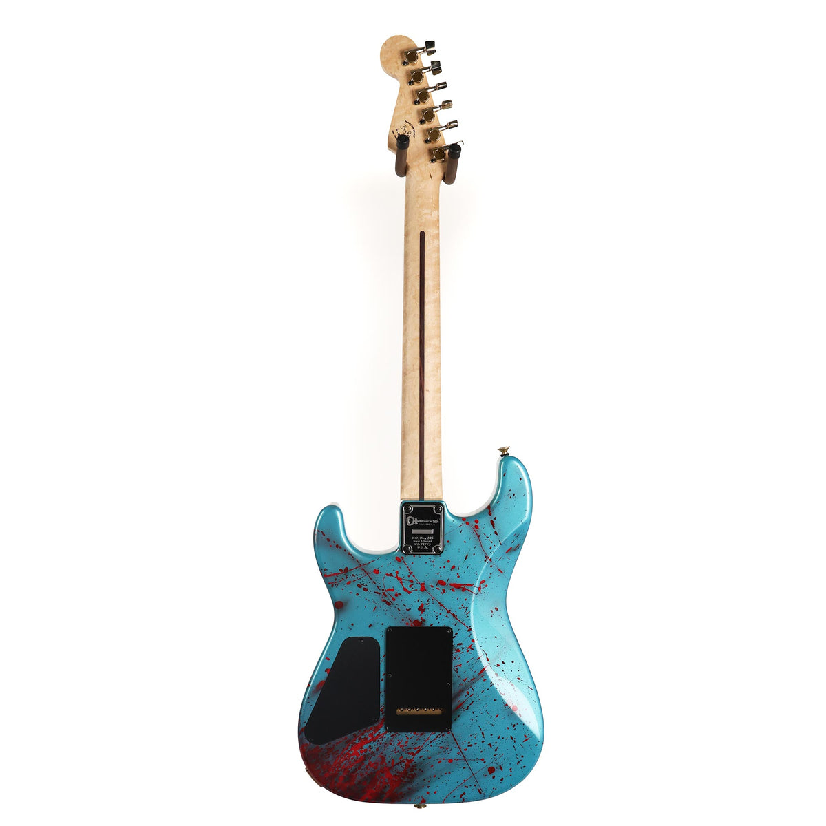 Charvel Custom Shop San Dimas Frost Blue with Bloodsplatter Masterbuilt Big Rob 2025 — 4