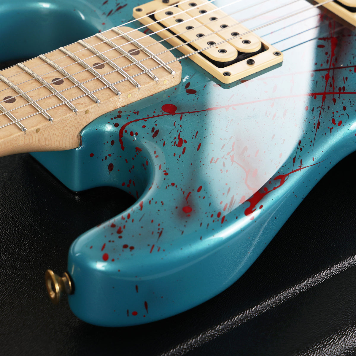 Charvel Custom Shop San Dimas Frost Blue with Bloodsplatter Masterbuilt Big Rob 2025 — 8