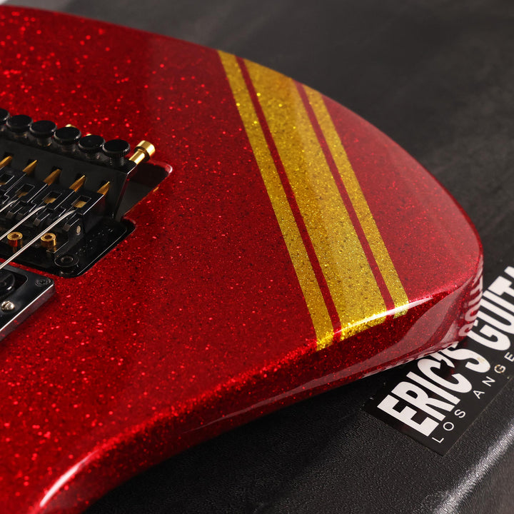 Jackson USA Soloist Refinished Red Sparkle Gold Comp Stripe 2001