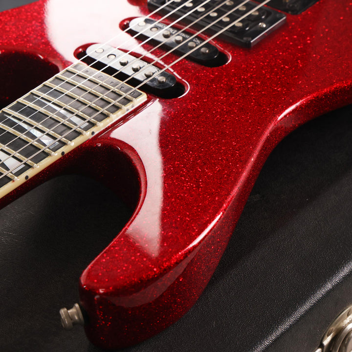 Jackson USA Soloist Refinished Red Sparkle Gold Comp Stripe 2001