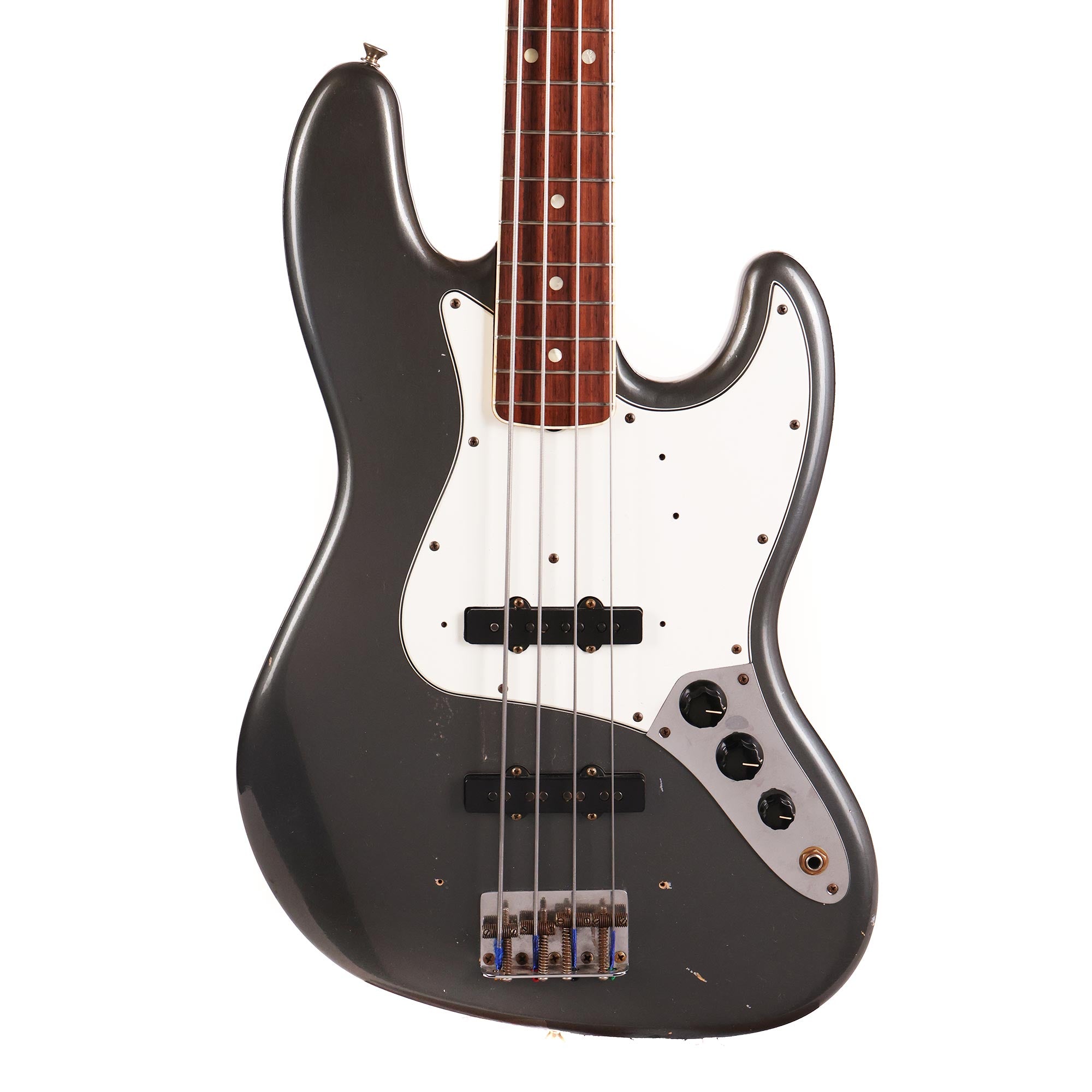 Fender Custom Shop 1966 Jazz Bass Relic Charcoal Frost Metallic