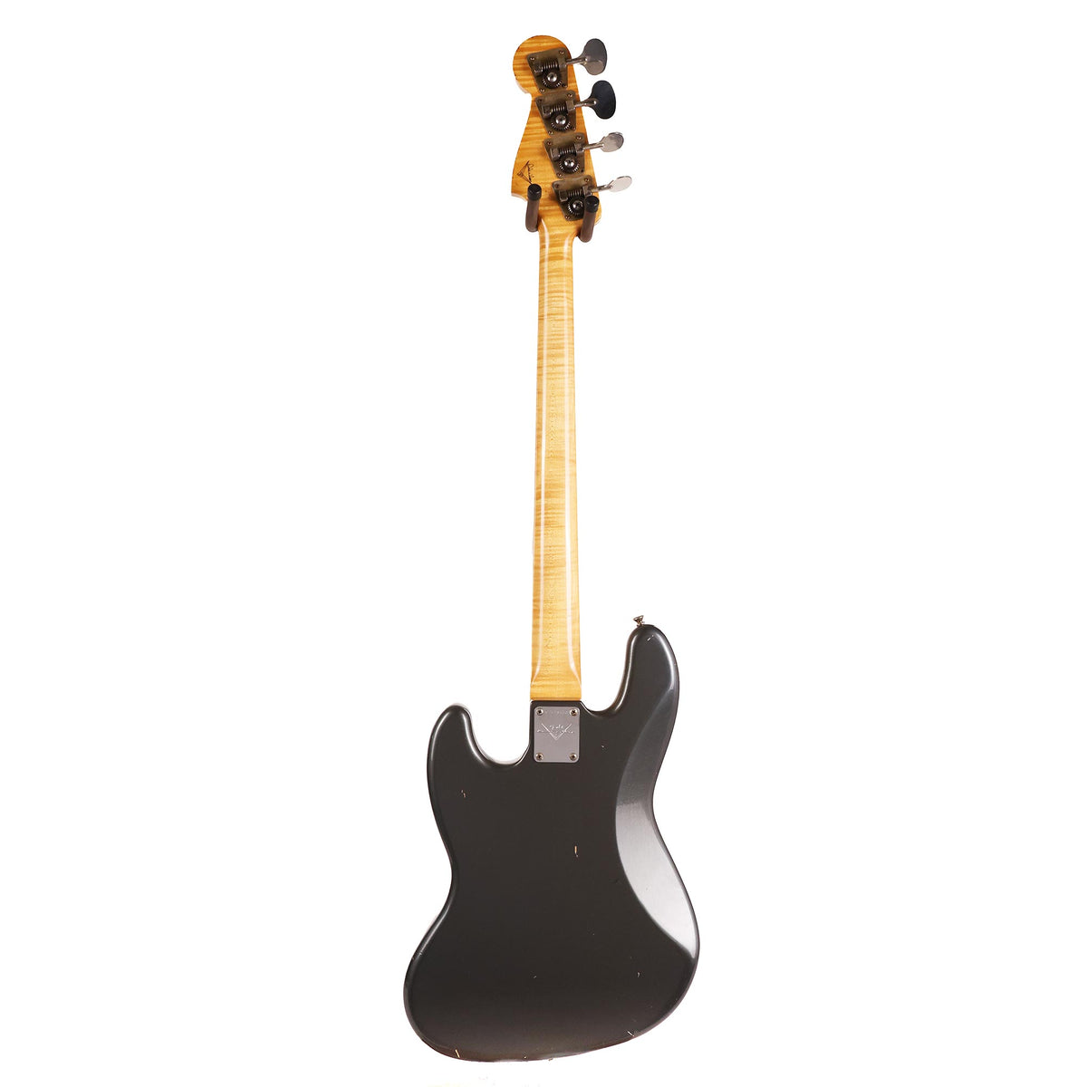 Fender Custom Shop 1966 Jazz Bass Relic Charcoal Frost Metallic Masterbuilt Dale Wilson 2011 — 4