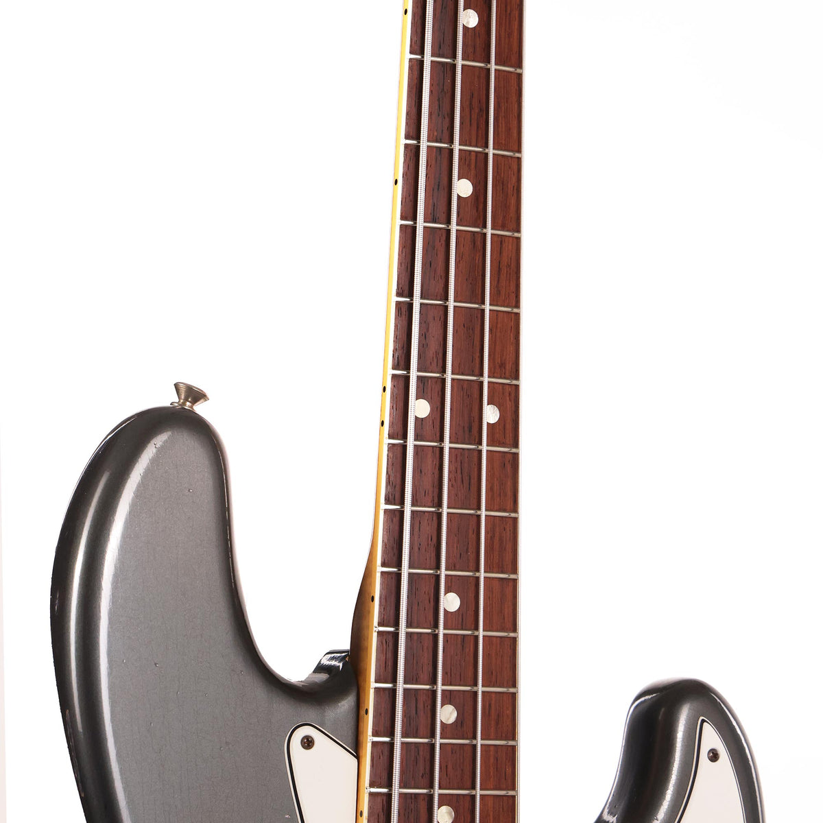 Fender Custom Shop 1966 Jazz Bass Relic Charcoal Frost Metallic Masterbuilt Dale Wilson 2011 — 7