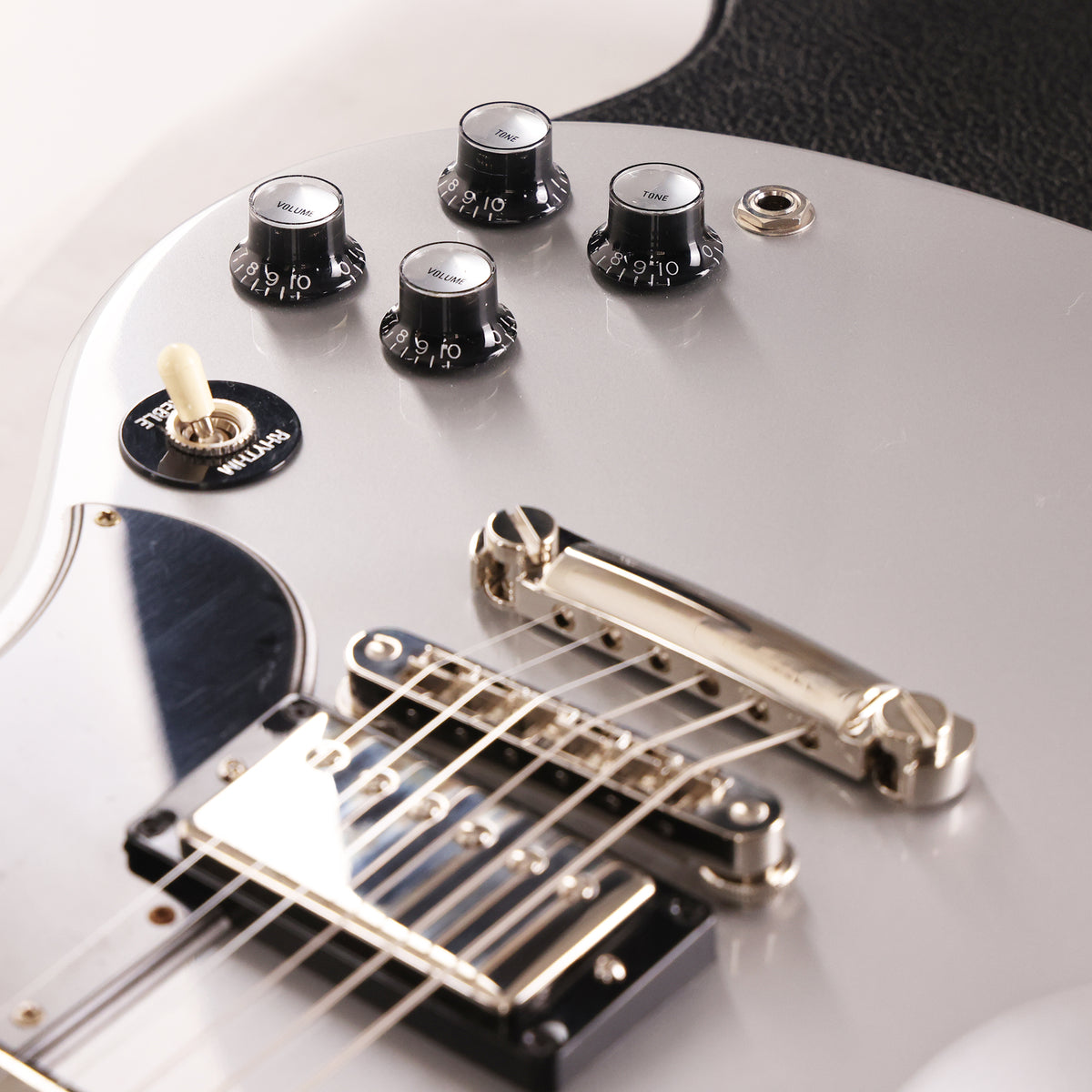 Gibson Custom Shop SG Custom Made 2 Measure Silver Metallic with Split Diamonds 2026 — 10