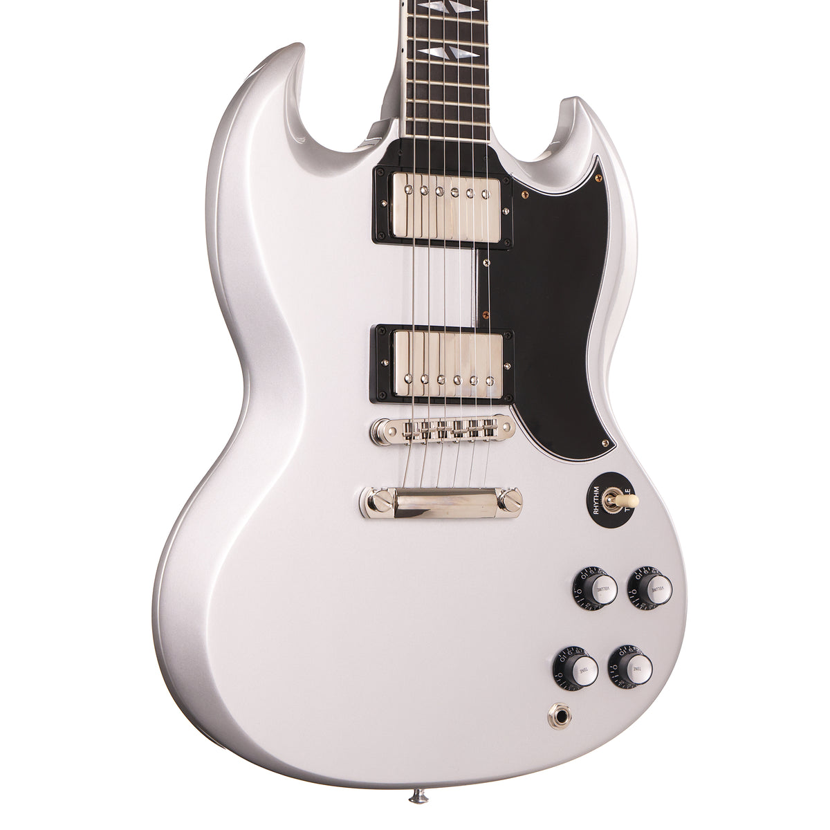 Gibson Custom Shop SG Custom Made 2 Measure Silver Metallic with Split Diamonds 2026 — 1