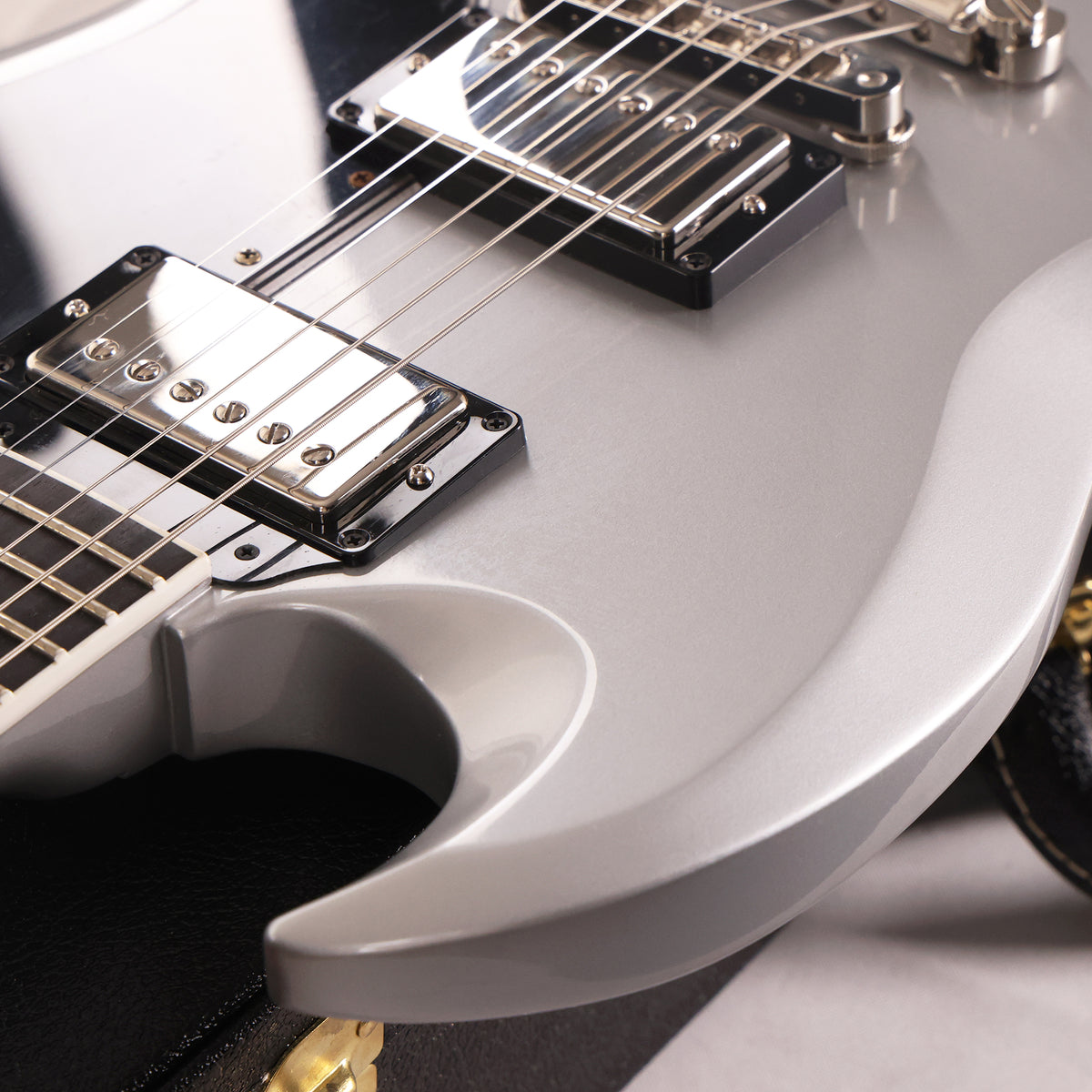 Gibson Custom Shop SG Custom Made 2 Measure Silver Metallic with Split Diamonds 2026 — 8
