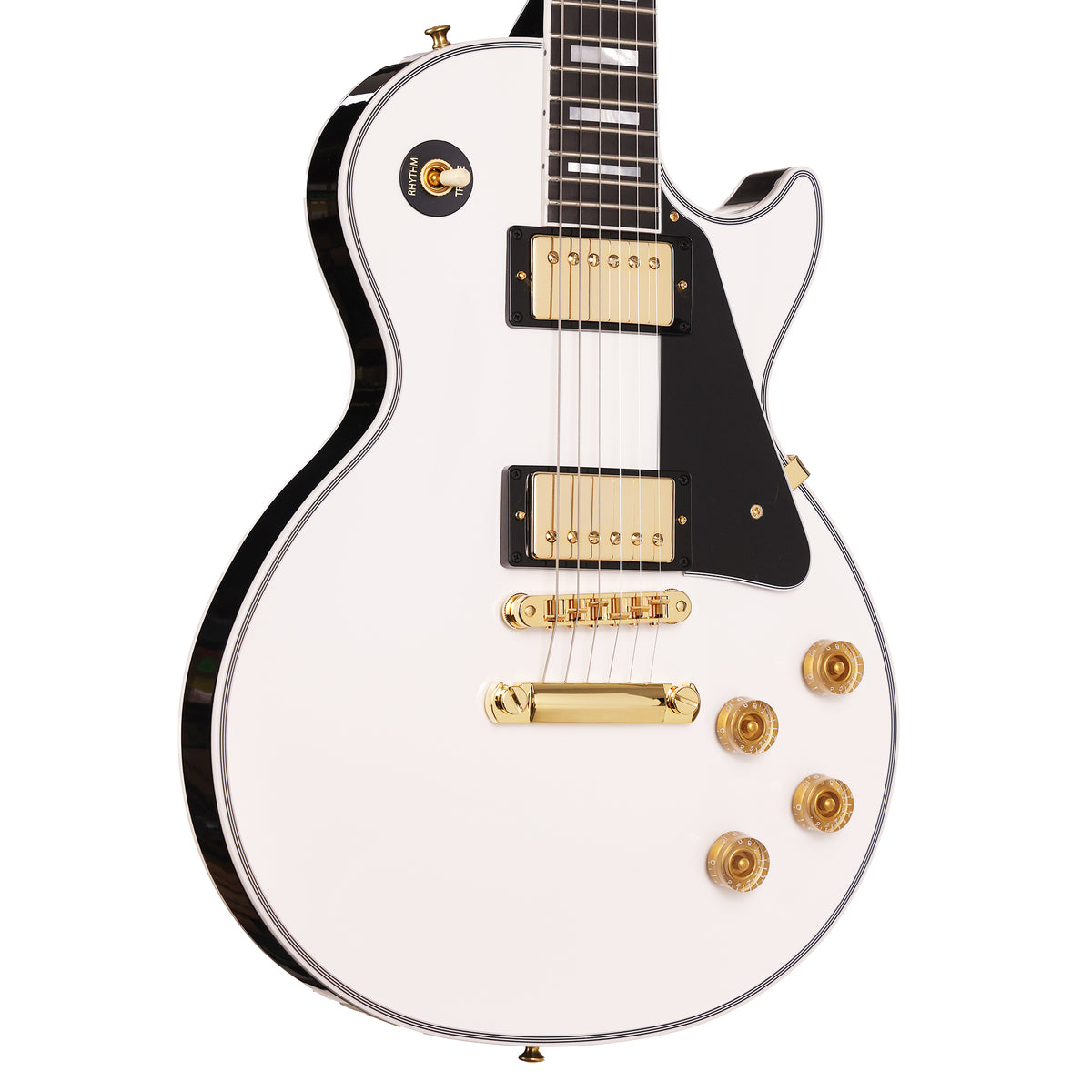 Gibson Custom Shop Les Paul Custom Made 2 Measure 2-Tone Tuxedo Alpine White and Ebony 2026 — 1