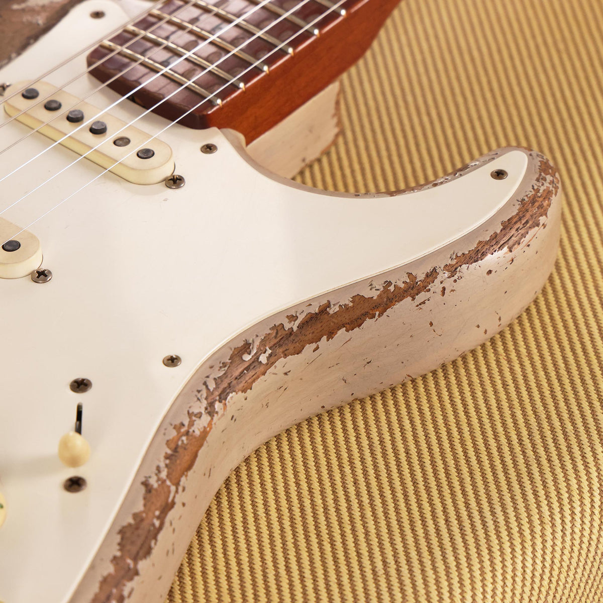 Fender Custom Shop 1957 Roasted Ash Stratocaster Ultimate Relic Masterbuilt Andy Hicks Relic White Blonde 2026 — 11