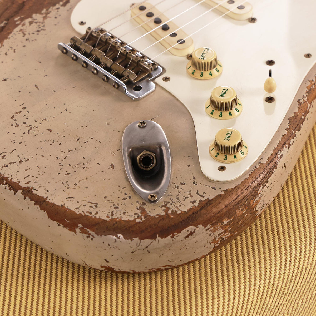 Fender Custom Shop 1957 Roasted Ash Stratocaster Ultimate Relic Masterbuilt Andy Hicks Relic White Blonde 2026 — 12