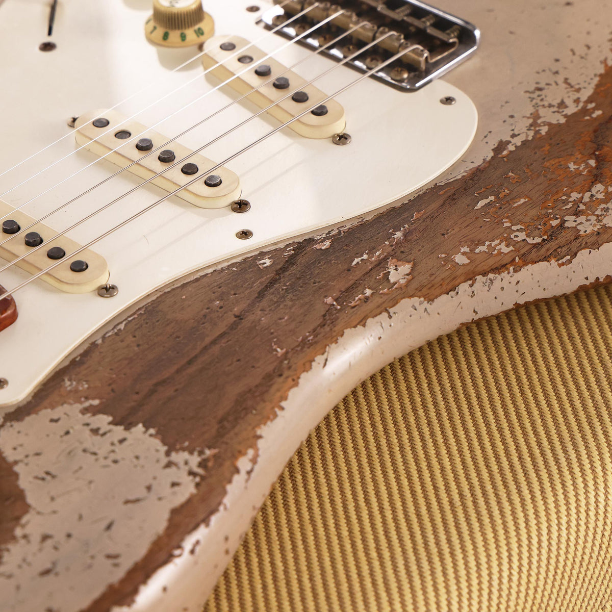 Fender Custom Shop 1957 Roasted Ash Stratocaster Ultimate Relic Masterbuilt Andy Hicks Relic White Blonde 2026 — 9