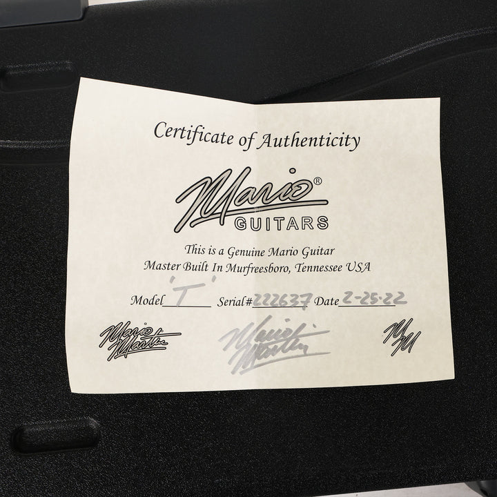 Mario Martin T-Style Guitar 2-Tone Sunburst Figured Maple Neck