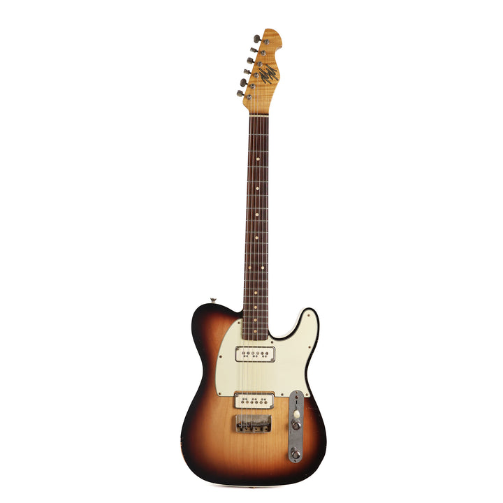 Mario Martin T-Style Guitar 2-Tone Sunburst Figured Maple Neck