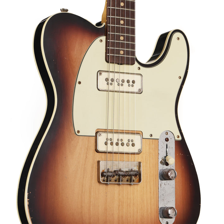 Mario Martin T-Style Guitar 2-Tone Sunburst Figured Maple Neck